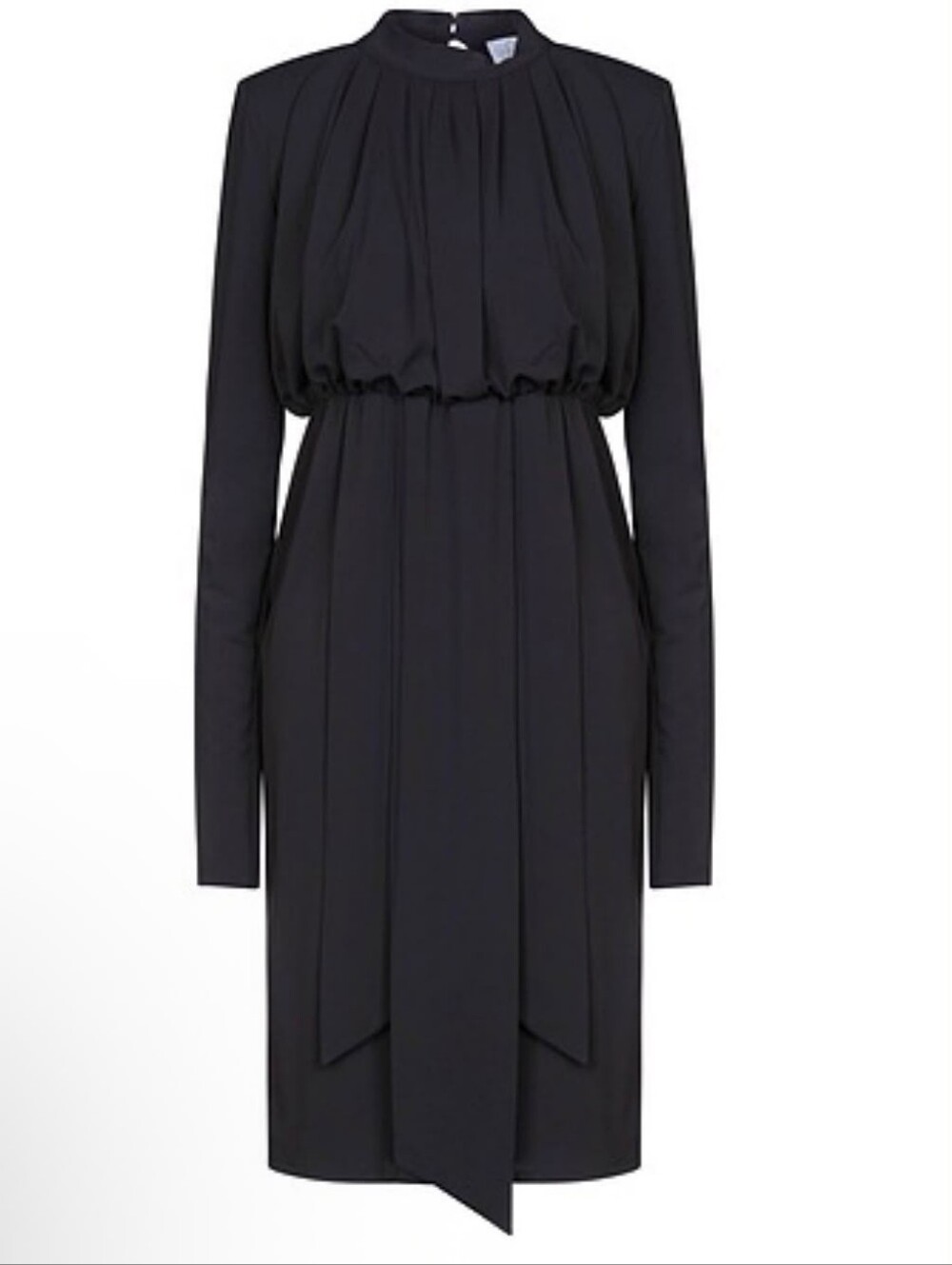 SoAllure Featuring a High Neck Black Long-Sleeve Midi/Maxi Dress